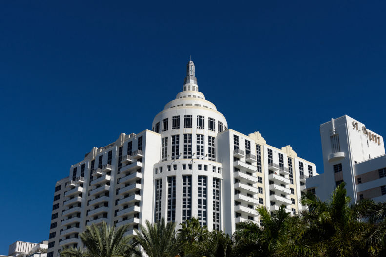 Miami Blue skies and architecture