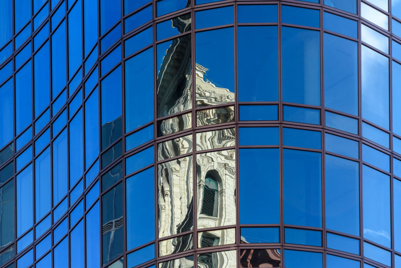 New York architecture reflections
